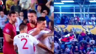 Suspenden el Serbia-Albania por bronca por bandera albanesa
