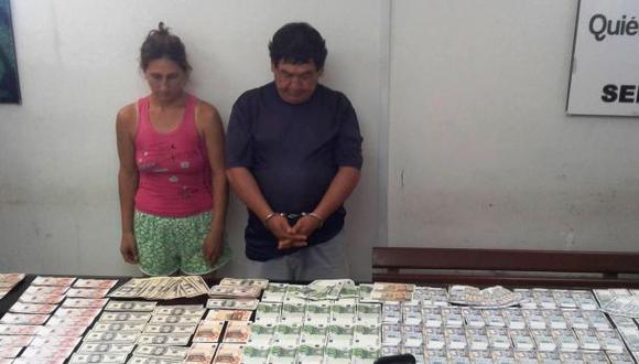 Dos detenidos tras incautación de S/1 millón en billetes falsos