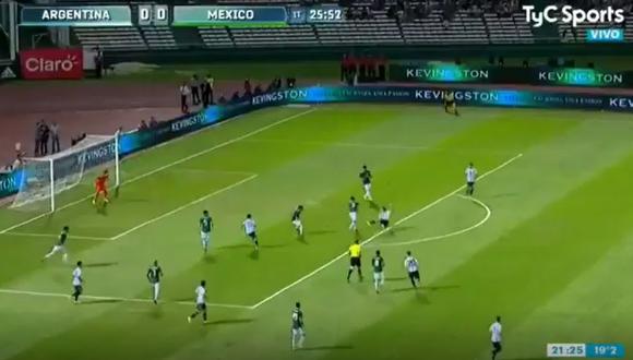 Argentina vs. México EN VIVO: Dybala y el intento de anotar con media tijera | VIDEO