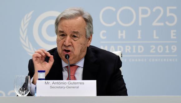António Guterres, secretario general de la ONU, anunció esta reunión. (AFP / CRISTINA QUICLER).