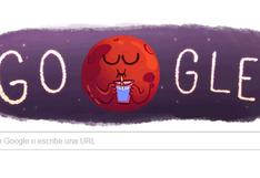 Google celebra con doodle confirmación de agua en Marte 