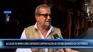 Alcalde de Miraflores defendió contratación de 16 ex funcionarios de Luis Castañeda