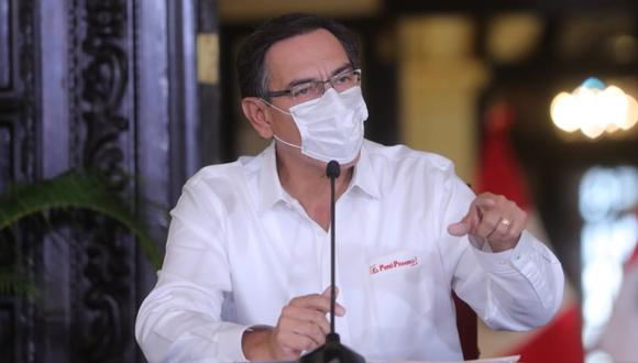 El presidente Martín Vizcarra afirmó que denuncias sobre supuestos excesos de las FF.AA y Policía durante el Estado de Emergencia son "muy muy particulares". (Foto: Presidencia)