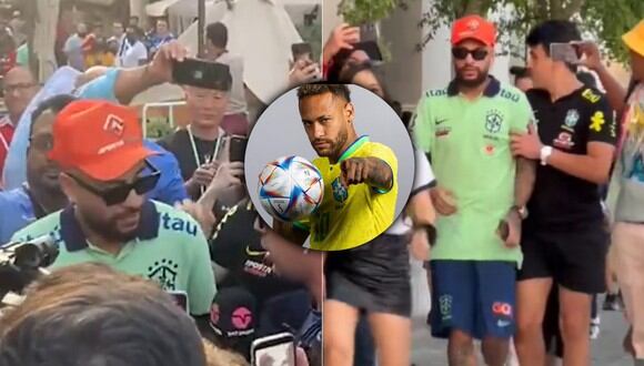 Neymar falso recorre la capital de Qatar y causa caos. (Imagen captura: @AgendaSalta/ @FOXSoccer)