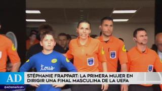 Stéphanie Frappart se convierte en la primera mujer en arbitrar una final varonil de la UEFA