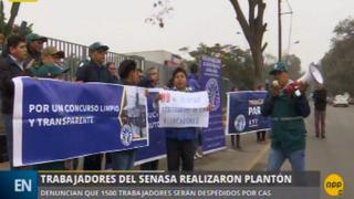 La Molina: trabajadores de Senasa hacen plantón y anuncian huelga indefinida