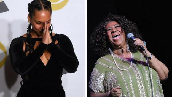 Alicia Keys honra a Aretha Franklin cantando "Natural Woman" (Foto: AFP)
