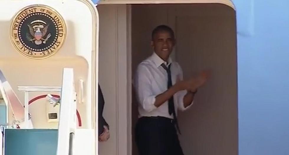 Barack Obama llamó mucho la atención en las redes sociales con el video. (Foto: Captura)