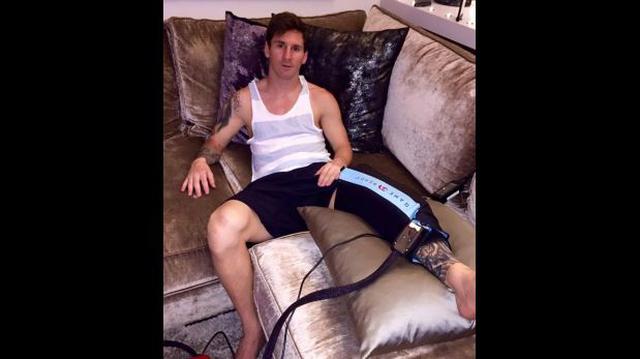 Lionel Messi mostró en Facebook detalles de su recuperación - 1