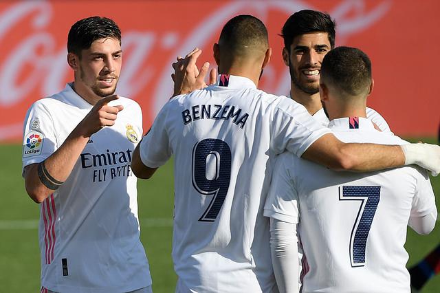 Federico Valverde convirtió el 3-0 a favor del Real Madrid