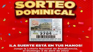 Resultados Lotería Nacional de Panamá del domingo 3 de abril