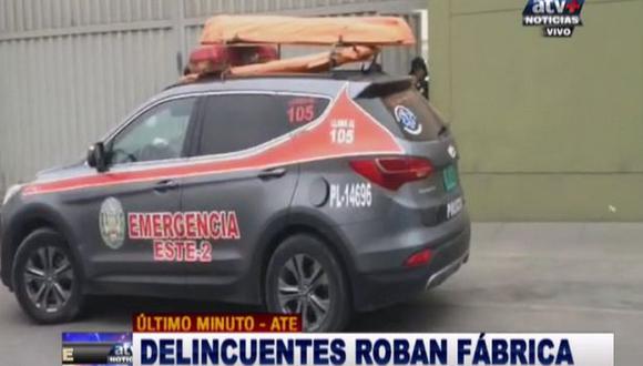 Ate: amarran a trabajadores por tres horas para robar fábrica