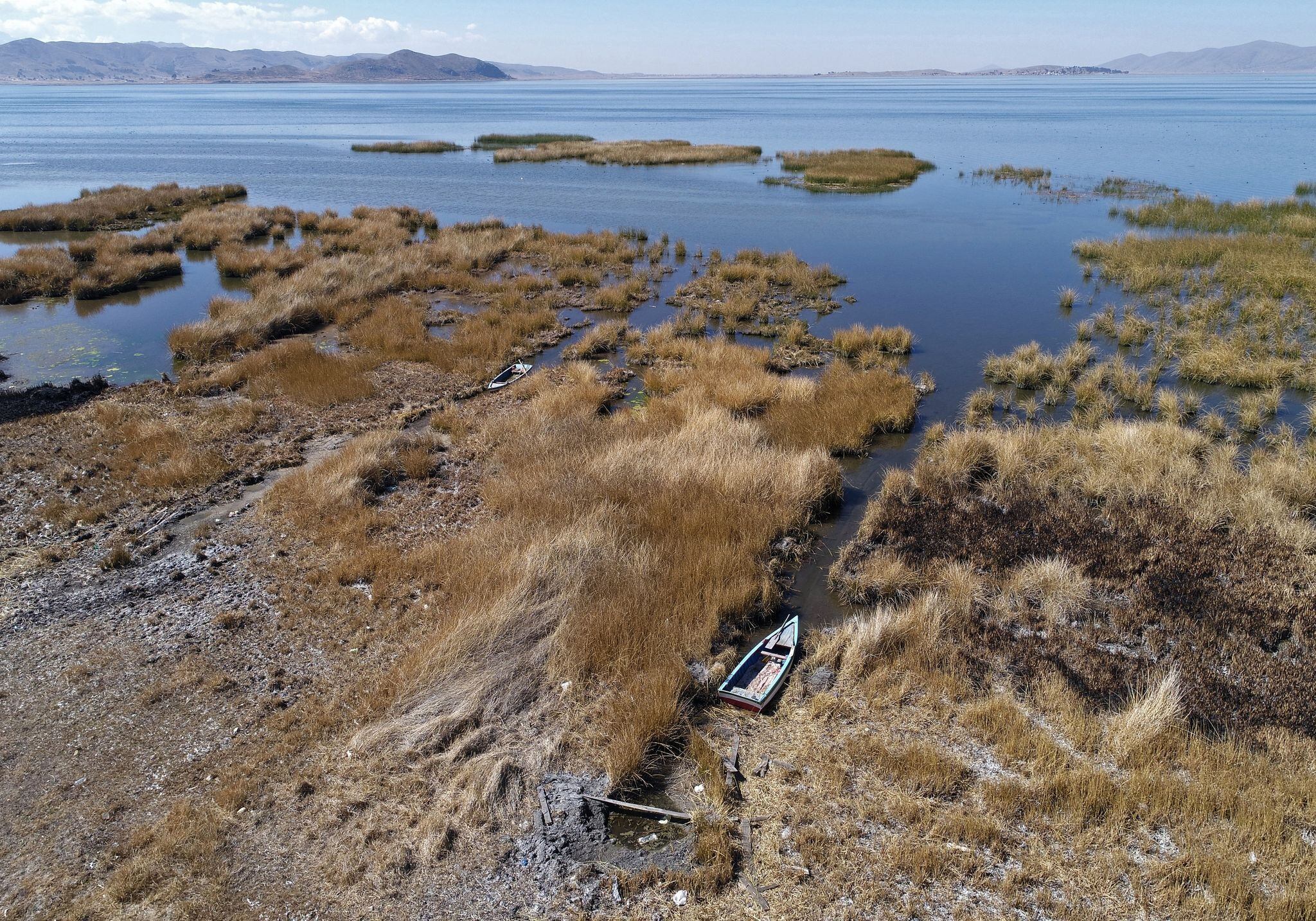 De concretarse la presencia de El Niño Global en Perú, el descenso del nivel de agua en el lago Titicaca podría aumentar. (Foto: AFP)