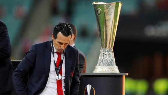 Unai Emery buscaba cerrar su primera temporada con el Arsenal levantando el trofeo de la Europa League. (Foto: Reuters)