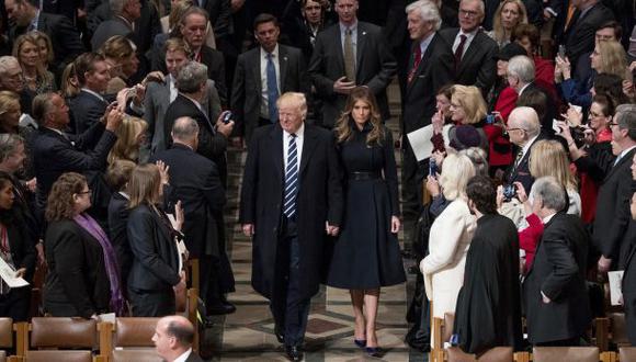 Donald Trump asistió a acto religioso en catedral de Washington