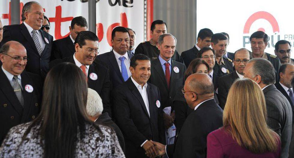 Ollanta Humala salud&oacute; la acci&oacute;n policial. (Foto: Andina)