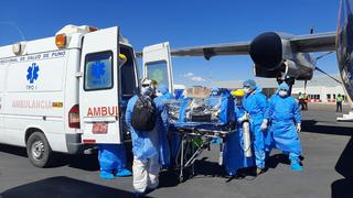 Puno: Médico contagiado de COVID-19 es evacuado a Lima para recibir tratamiento