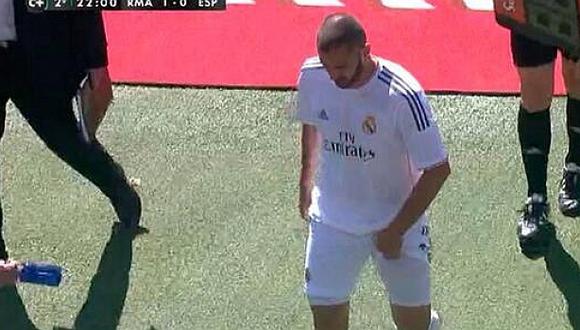 Benzema salió del campo lesionado y preocupa al Real Madrid