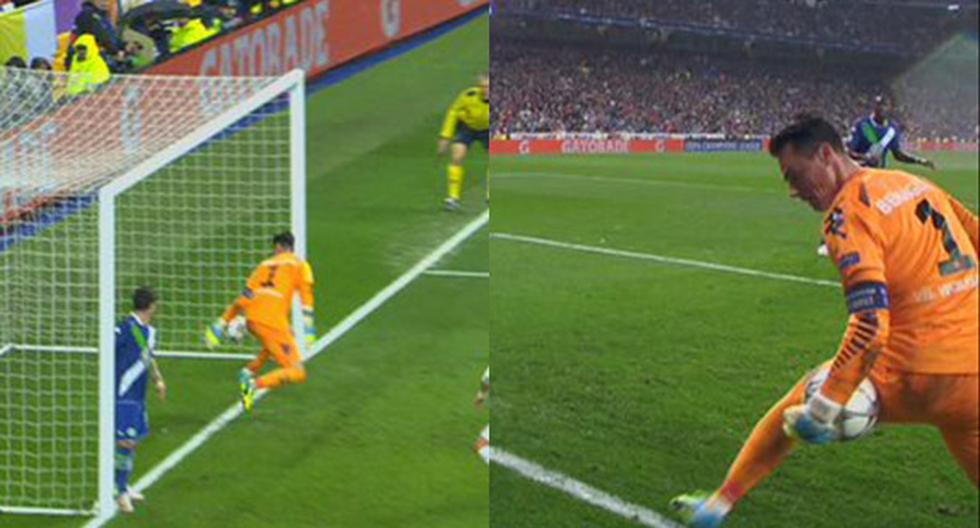 Real Madrid: Sergio Ramos casi la mete con golpe de cabeza. La pelota se pasea por la raya. (Foto: Captura) (Video: ESPN)