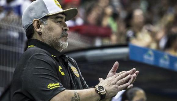 Diego Maradona debutó con victoria al mando de los Dorados de Sinaloa | Foto: Twitter ESPN