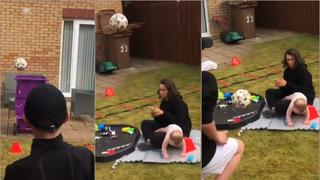 Niño golpeó a su hermana en el rostro con un balón de fútbol tras un brutal ‘fail’ [VIDEO]