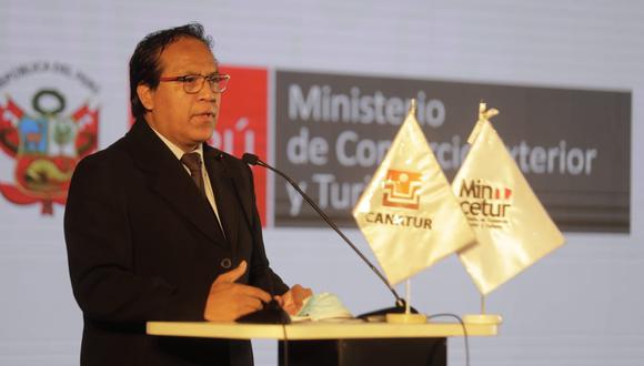 Roberto Sánchez, ministro de Comercio Exterior y Turismo, negó haber escuchado sobre la presunta reunión entre Carlos Jaico y Repsol. (Foto: Mincetur)