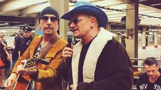 U2 cantó gratis en el metro de Nueva York