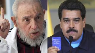 Carta de Fidel a Maduro ante los "brutales planes" de EE.UU.