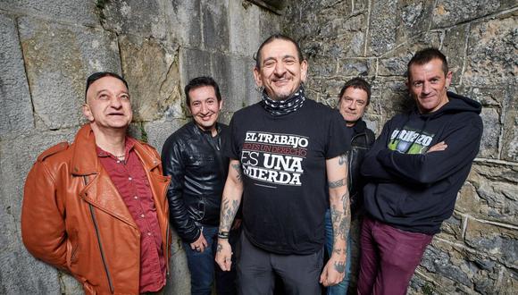 Evaristo Páramo (centro) y el resto de los integrantes de La Polla Records. Se presentan el 14 de febrero en Barranco. (Foto: Difusión)