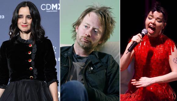 Artistas como Julieta Venegas, Radiohead y Björk lanzaron algunos de sus mejores discos hace 20 años. (Fotos: Agencias)