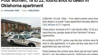 EE.UU.: cuatro mujeres muertas por disparos en apartamento en Oklahoma