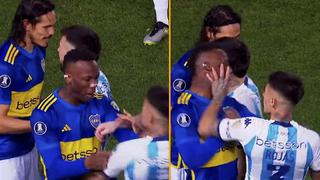 Boca Juniors: Luis Advíncula recibe golpe en el rostro por defender a Edison Cavani