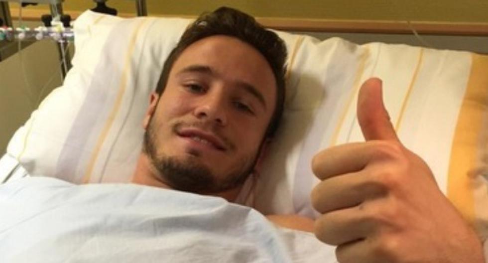 El jugador del Atlético de Madrid se encuentra hospitalizado en Alemania. (Foto: Twitter Saúl Ñíguez)