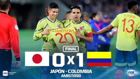 Colombia se impuso por la mínima diferencia ante Japón en el Nissan Stadium de Yokohama. Radamel Falcao marcó de tiro penal. (Foto: FOX Sports)