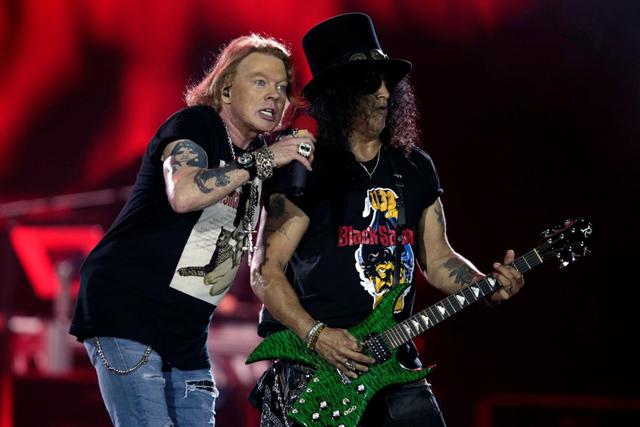 Guns N Roses vuelve a Perú, con Axl Roses y Slash, en 2020. Será la tercera vez que la banda pise suelo patrio. Foto: AFP.