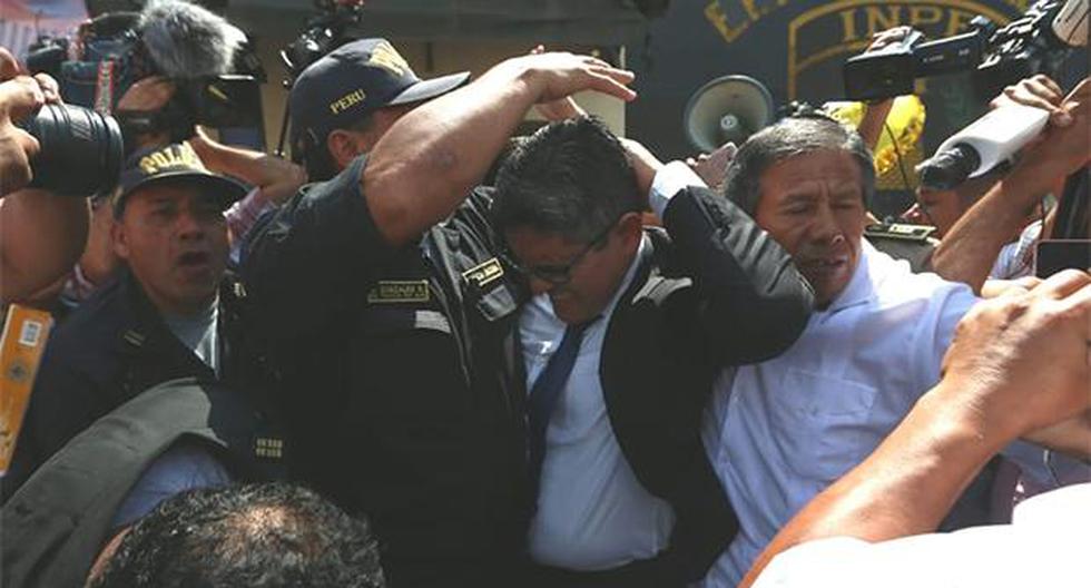 José Domingo Pérez fue agredido por simpatizantes de Keiko Fujimori al término de una diligencia en Chorrillos. (Foto: GEC)