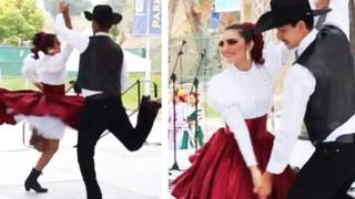 Pareja sorprende en redes al bailar polka norteña mexicana y se vuelven viral