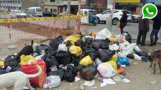 WhatsApp: basura acumulada hace días en VMT indigna a vecinos