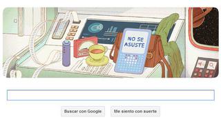 Google nos lleva al espacio con un 'doodle' en honor a Douglas Adams