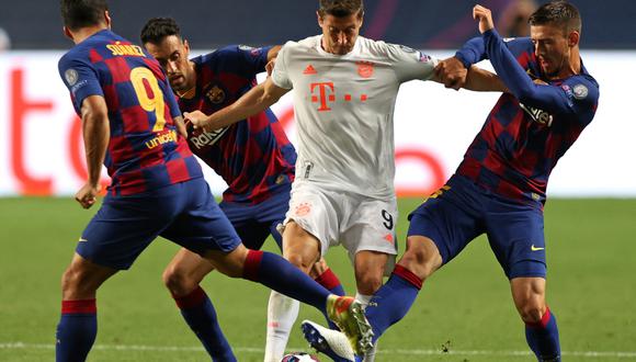 Barcelona perdió 8-2 ante el Bayern por los cuartos de final de la Champions League 2019-20. (Foto: AFP).