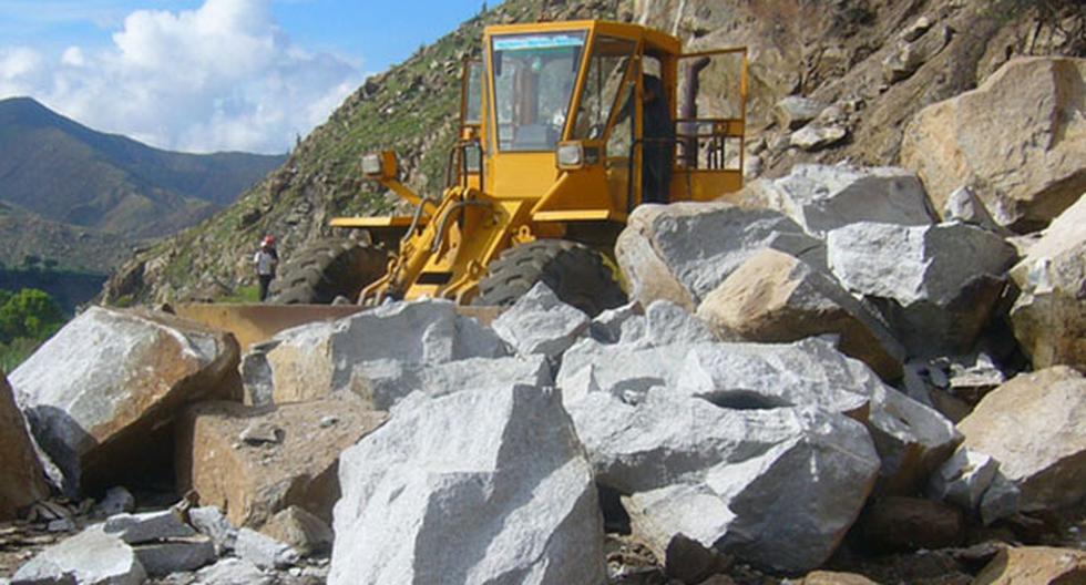 Perú. Sismo de 6,1 grados en Junín provoca caída de rocas en vía que une 3 ciudades sin mayores consecuencias. (Foto: Agencia Andina)