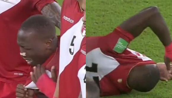 Luis Advíncula rompió en llanto tras el penal fallado por la selección peruana. (Foto: TNT Sports)