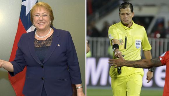 Michelle Bachelet bromeó con arbitraje de Víctor Hugo Carrillo