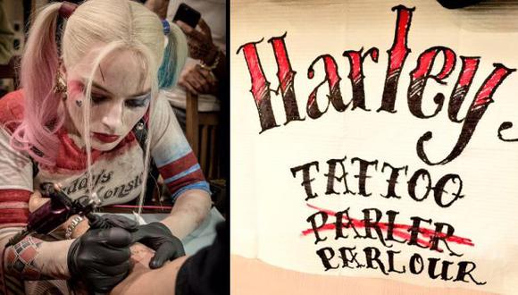 Harley Quinn es una tatuadora en foto de "Suicide Squad"