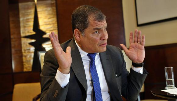 El expresidente de Ecuador, Rafael Correa, quien ahora vive en Bélgica. (Foto: EFE).