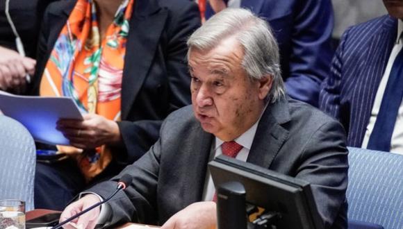 Antonio Guterres realizó la intervención inicial en el Consejo de Seguridad de la ONU. (EPA).