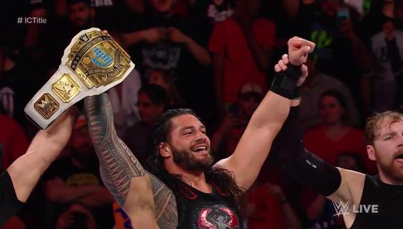 Roman Reigns ganó el título Intercontinental en el WWE Raw posterior a Survivor Series. (Foto: Twitter)