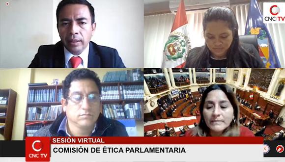 El congresista César Gonzales (Somos Perú), entonces titular de la Comisión de Ética Parlamentaria, preside una sesión del grupo de trabajo el pasado mes de julio. (Foto: Congreso TV).