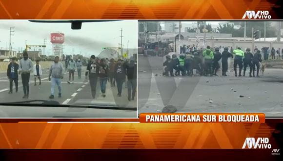 Un grupo de periodistas fue agredido en Ica. Reportera aseguró que les lanzaron piedras. (Foto: ATV)