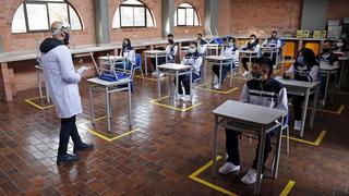 Cómo es el retorno a clases presenciales en los colegios de Bogotá en medio de la pandemia | FOTOS